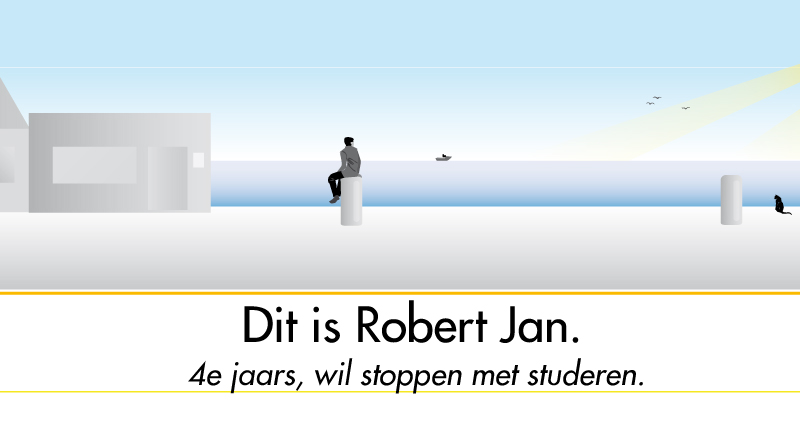 Persoonlijkheid, werk en privé Student wil stoppen met zijn studie