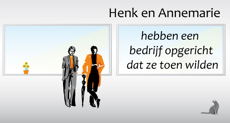 Henk en Annemarie hebben een bedrijf opgericht dat ze toen wilden.